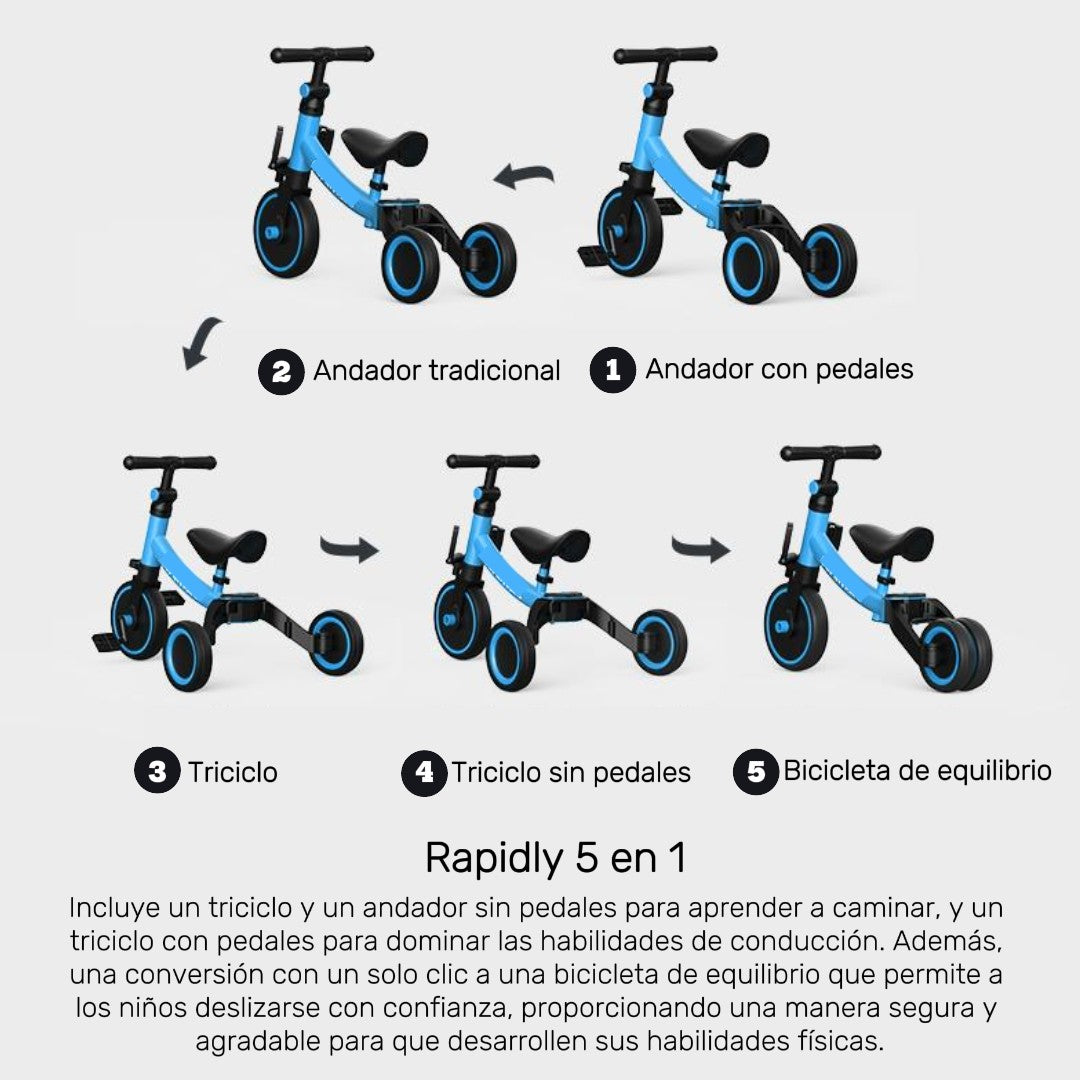 Bicicleta Aprendizaje 5 EN 1 Rapidly